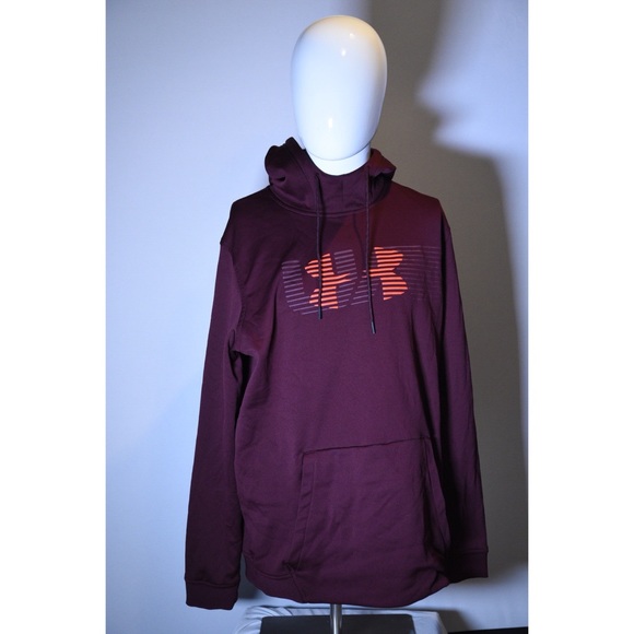 maroon under armour hoodie
